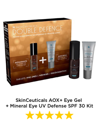 SkinCeuticals AOX+ Eye Gel + Mineral Eye UV Defense SPF 30 Kit